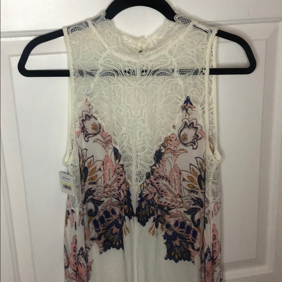 NWT Free People Ivory Combo Dress - Picture 2 of 4